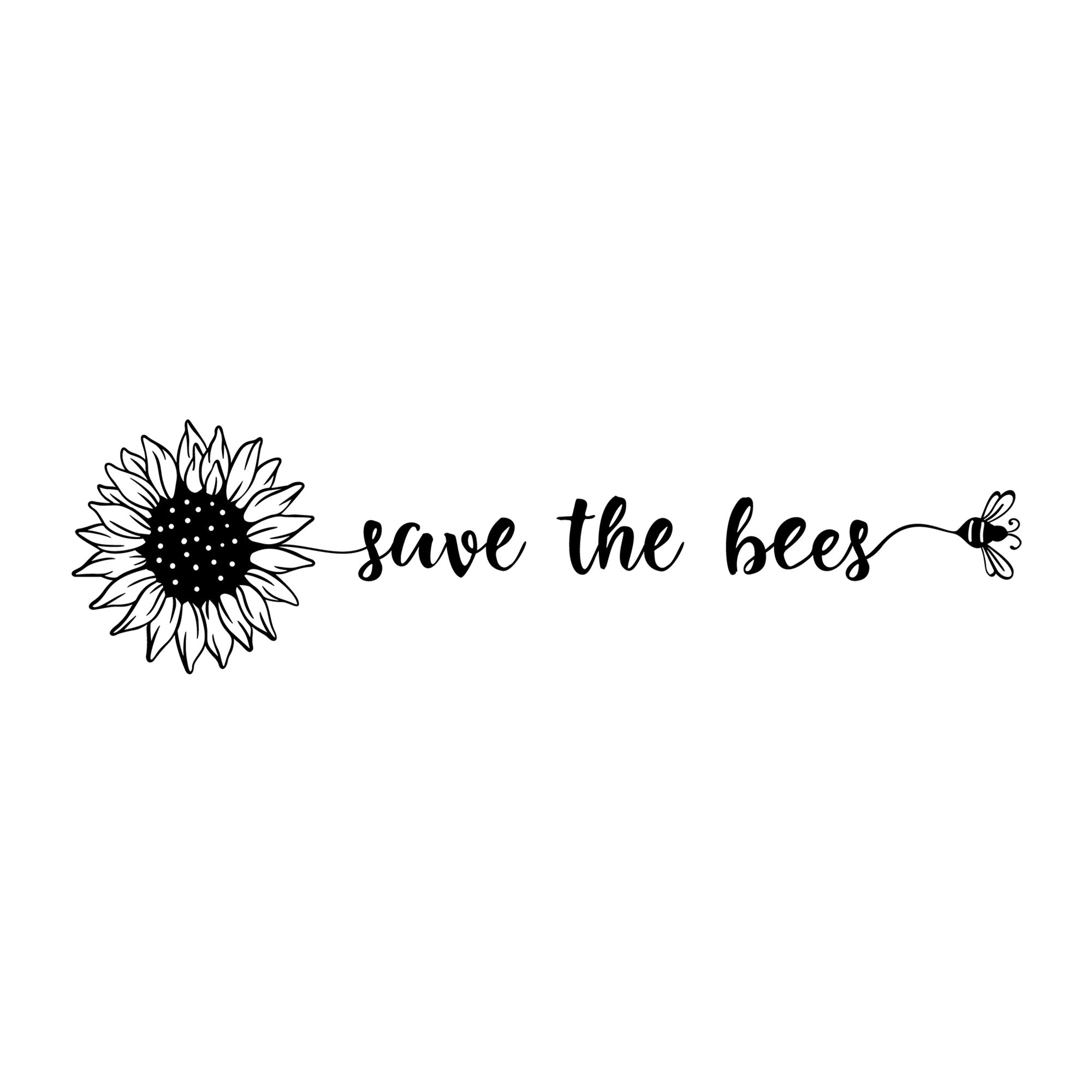 Save The Bees SVG design for Cricut, Silhouette, laser cutting, vinyl, sublimation, and bee craft projects.