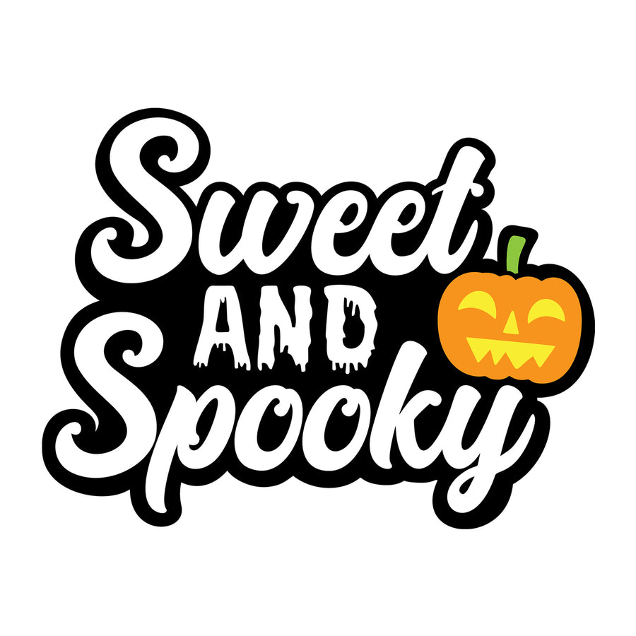 Sweet And Spooky SVG design for Cricut, Silhouette, laser cutting, vinyl, sublimation, and Halloween craft projects.