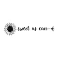 Sweet As Can Bee SVG design for Cricut, Silhouette, laser cutting, vinyl, sublimation, and bee craft projects.