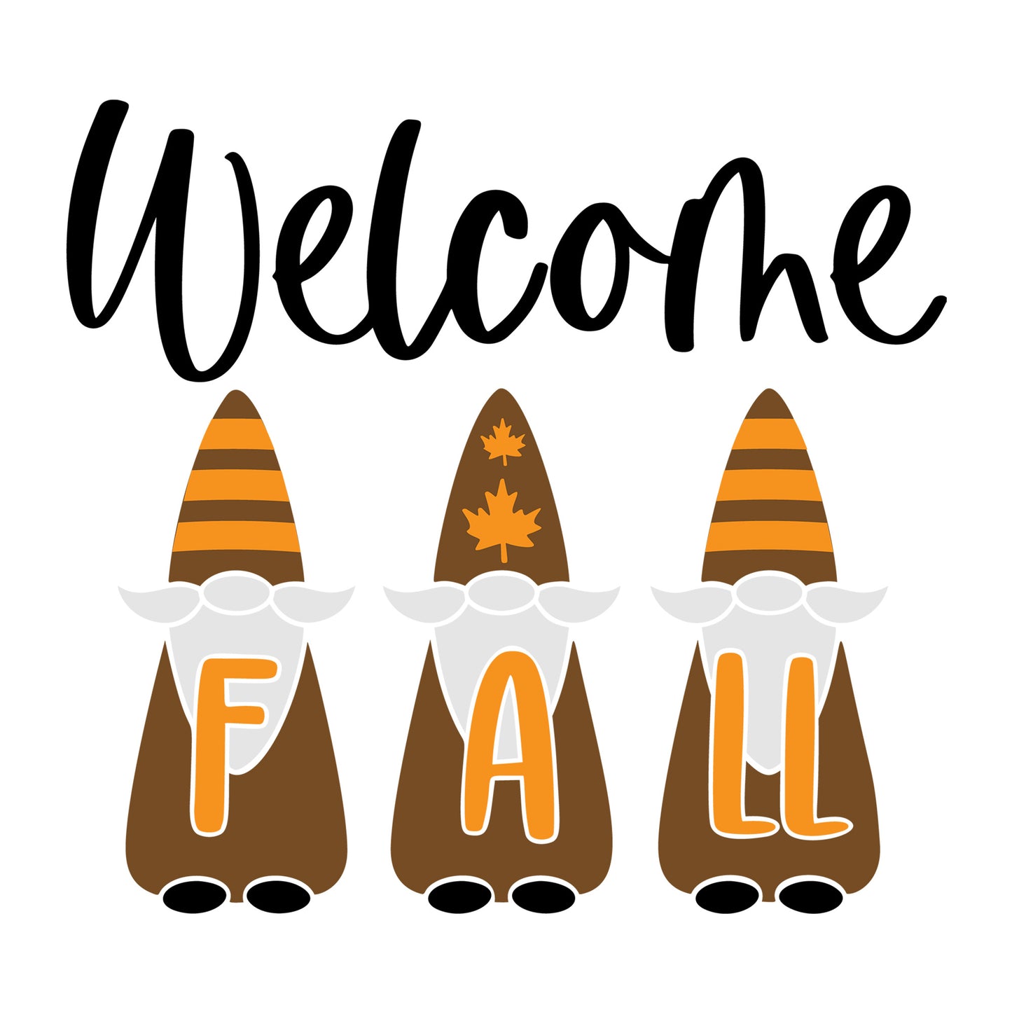 Welcome Fall SVG design for Cricut, Silhouette, laser cutting, vinyl, sublimation, and fall craft projects.