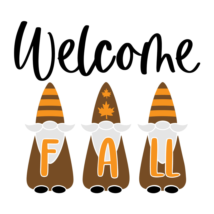 Welcome Fall SVG design for Cricut, Silhouette, laser cutting, vinyl, sublimation, and fall craft projects.