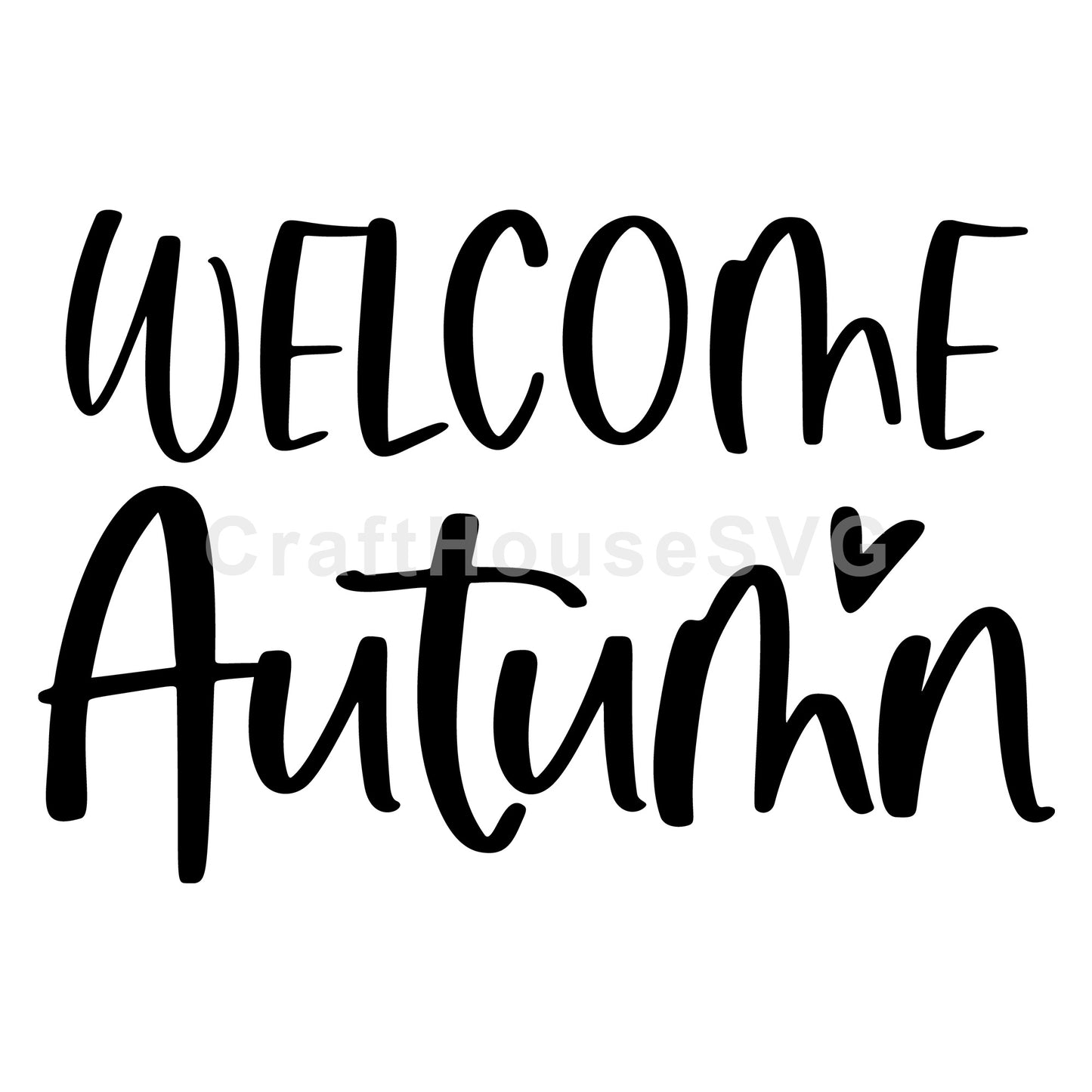 Welcome Autumn SVG