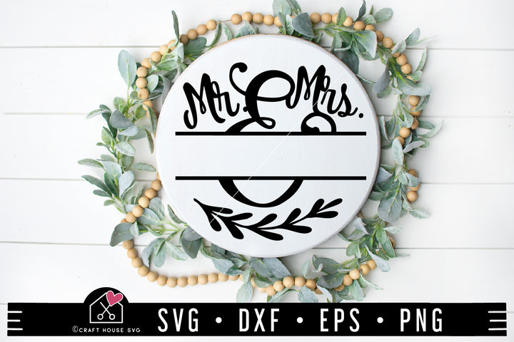 Wedding Monogram SVG file | Mr and Mrs Monogram SVG MF93