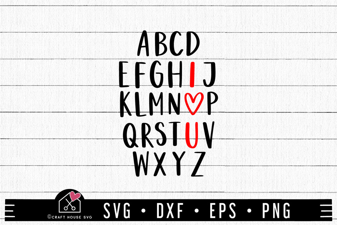 Valentine SVG file | A-z I love you Valentine SVG MF91