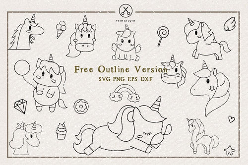 10 Unicorn SVG | VB28 Craft House SVG - SVG files for Cricut and Silhouette