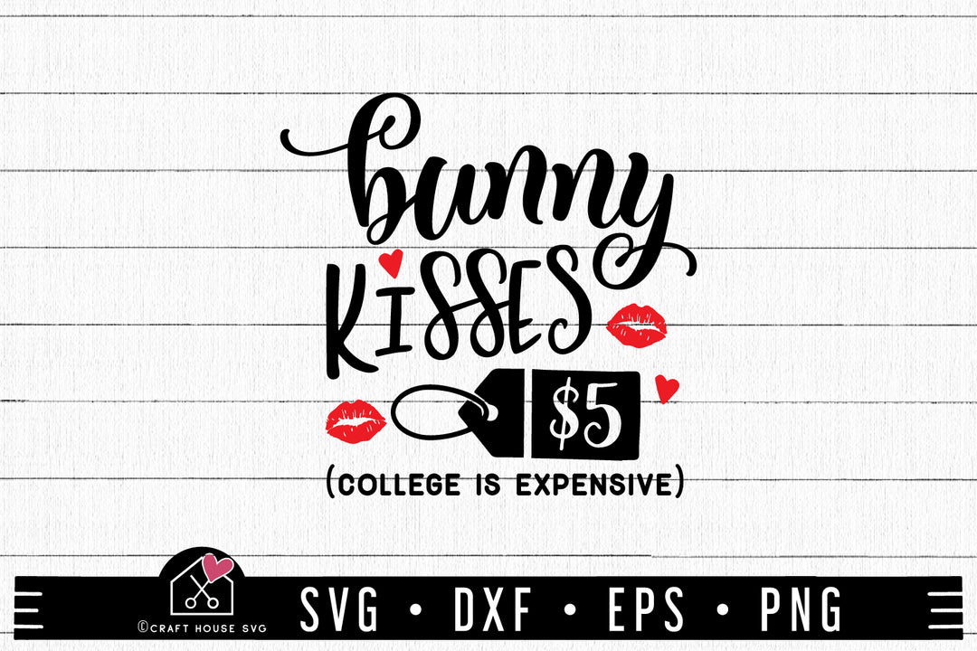 Bunny kisses 5 dollars SVG | M46F | An Easter SVG cut file