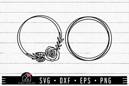 FREE Circle Frames SVG | FB135 - Craft House SVG