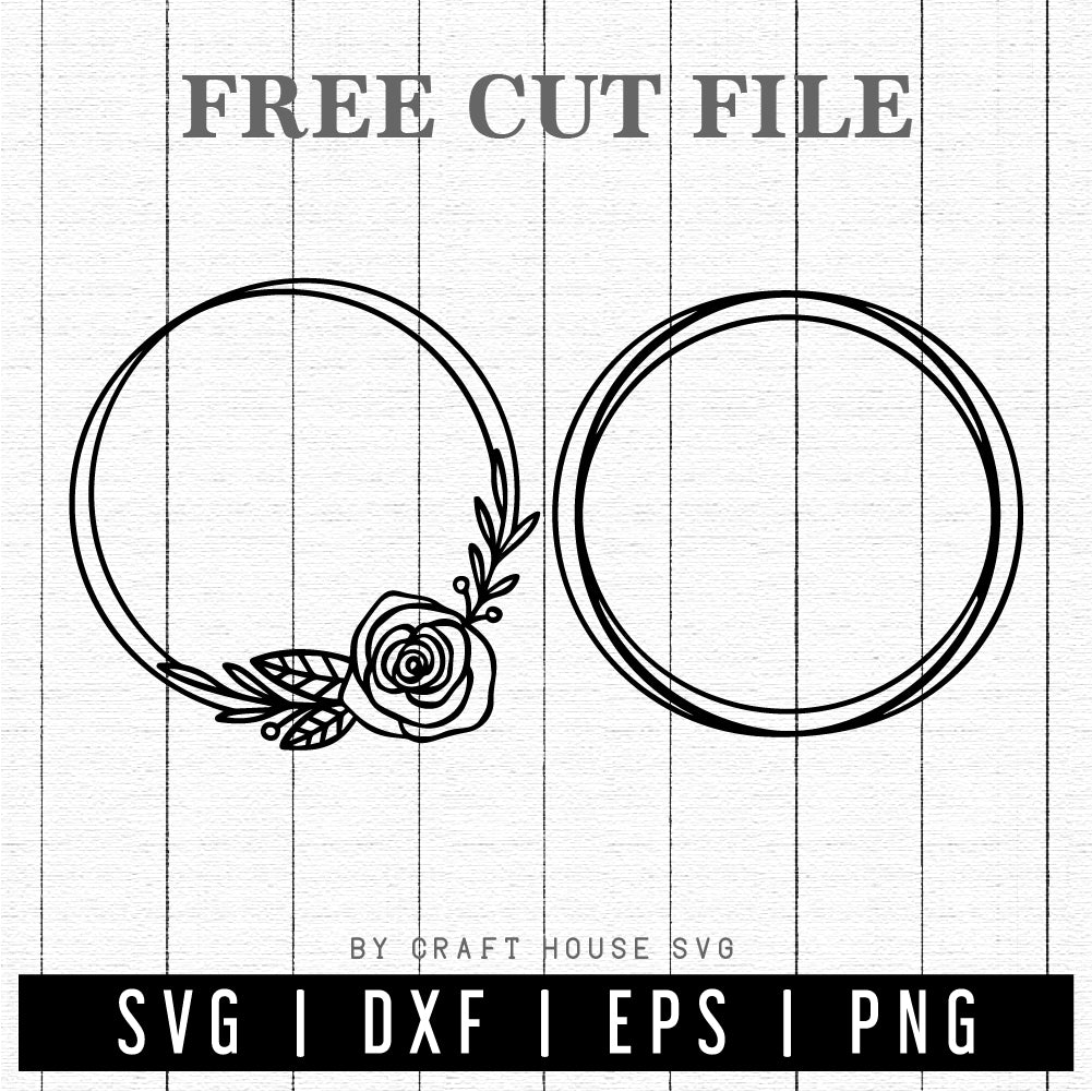 FREE Circle Frames SVG | FB135 - Craft House SVG