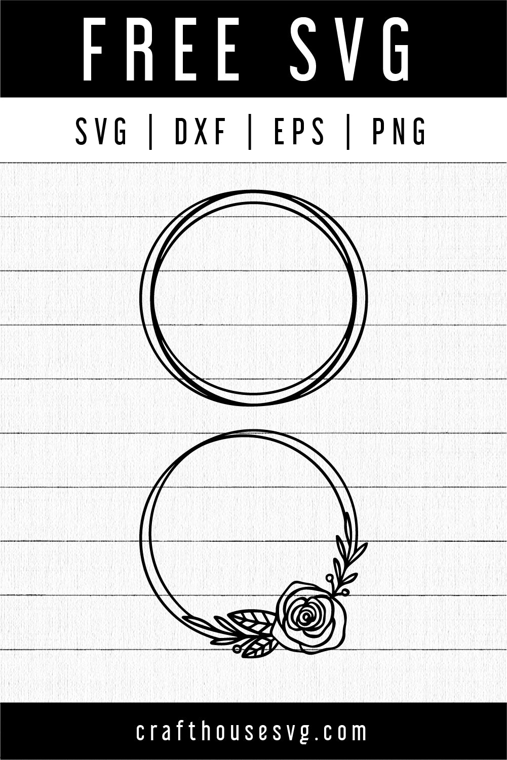 FREE Circle Frames SVG | FB135 - Craft House SVG