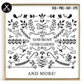 138 Hand Drawn Vector Elements | VB20 Craft House SVG - SVG files for Cricut and Silhouette