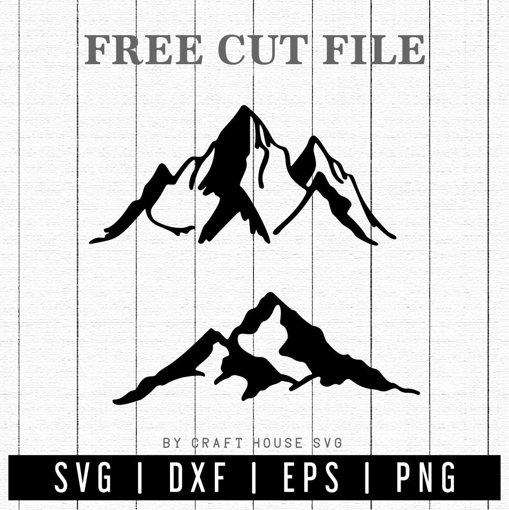 FREE Mountains SVG | FB139 - Craft House SVG