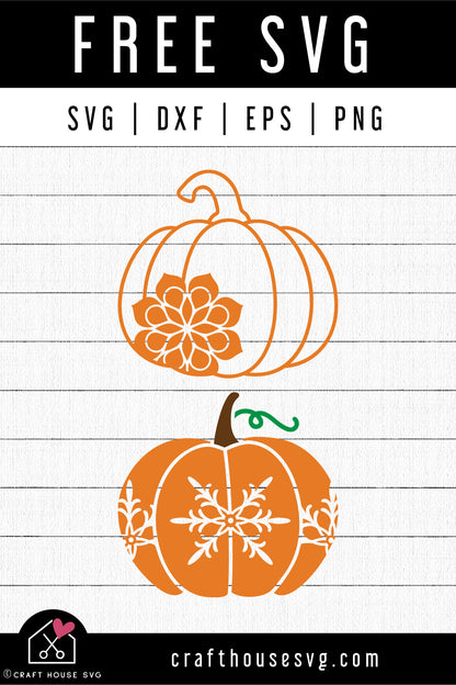 FREE Pumpkin SVG | FB140 - Craft House SVG