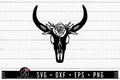 FREE Floral cow skull SVG | FB142 - Craft House SVG