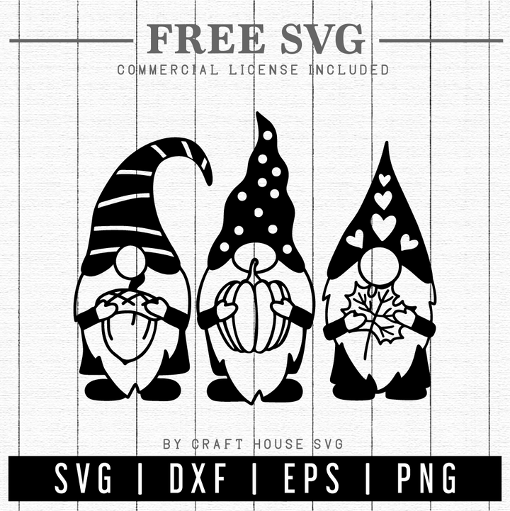 FREE Fall gnome SVG | FB143