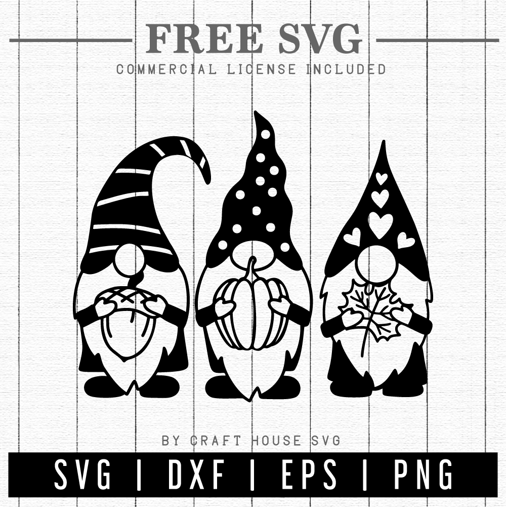 FREE Fall gnome SVG | FB143 - Craft House SVG