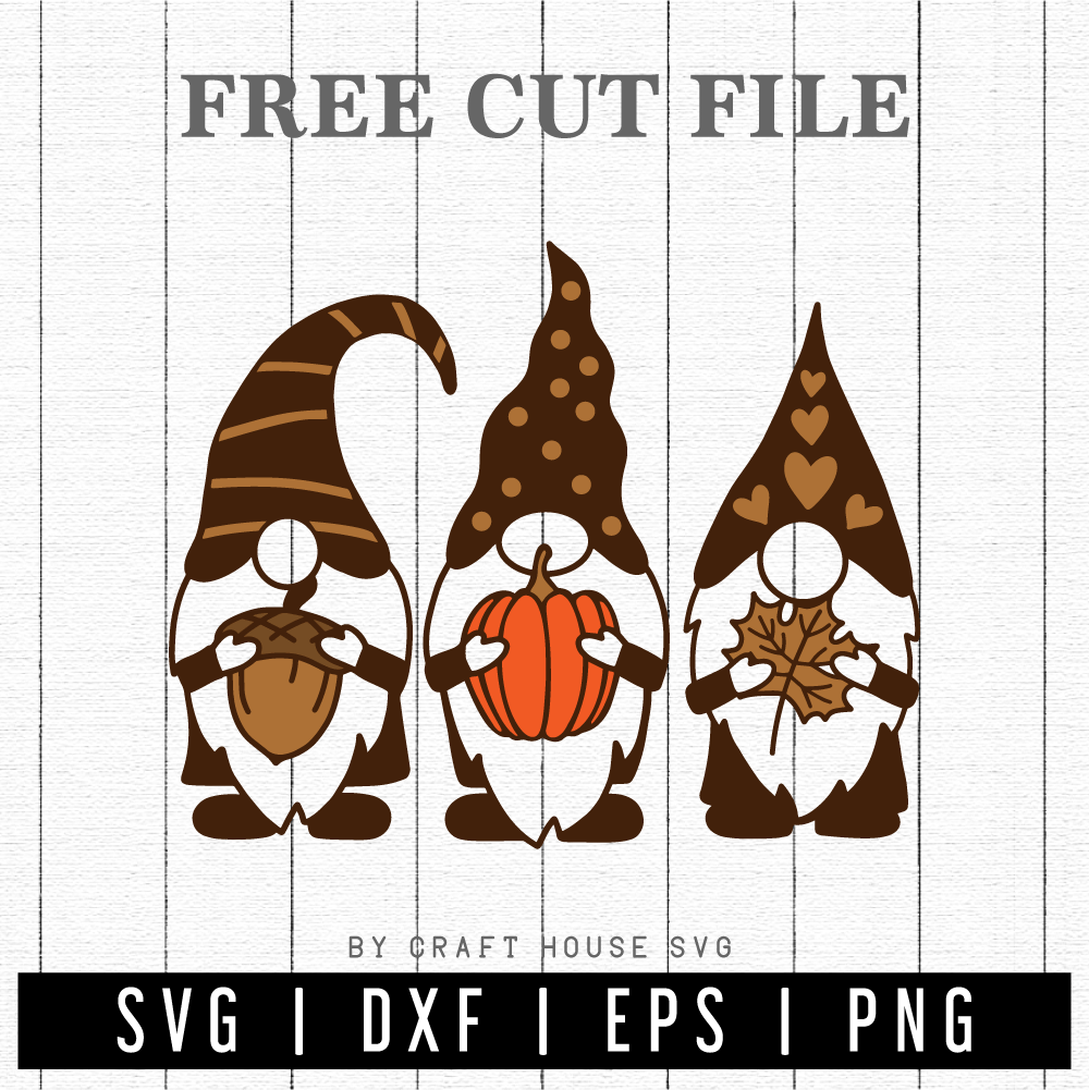 FREE Fall gnome SVG | FB143 - Craft House SVG