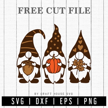 FREE Fall gnome SVG | FB143 - Craft House SVG