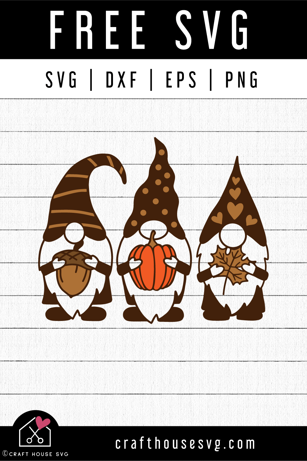 FREE Fall gnome SVG | FB143 - Craft House SVG