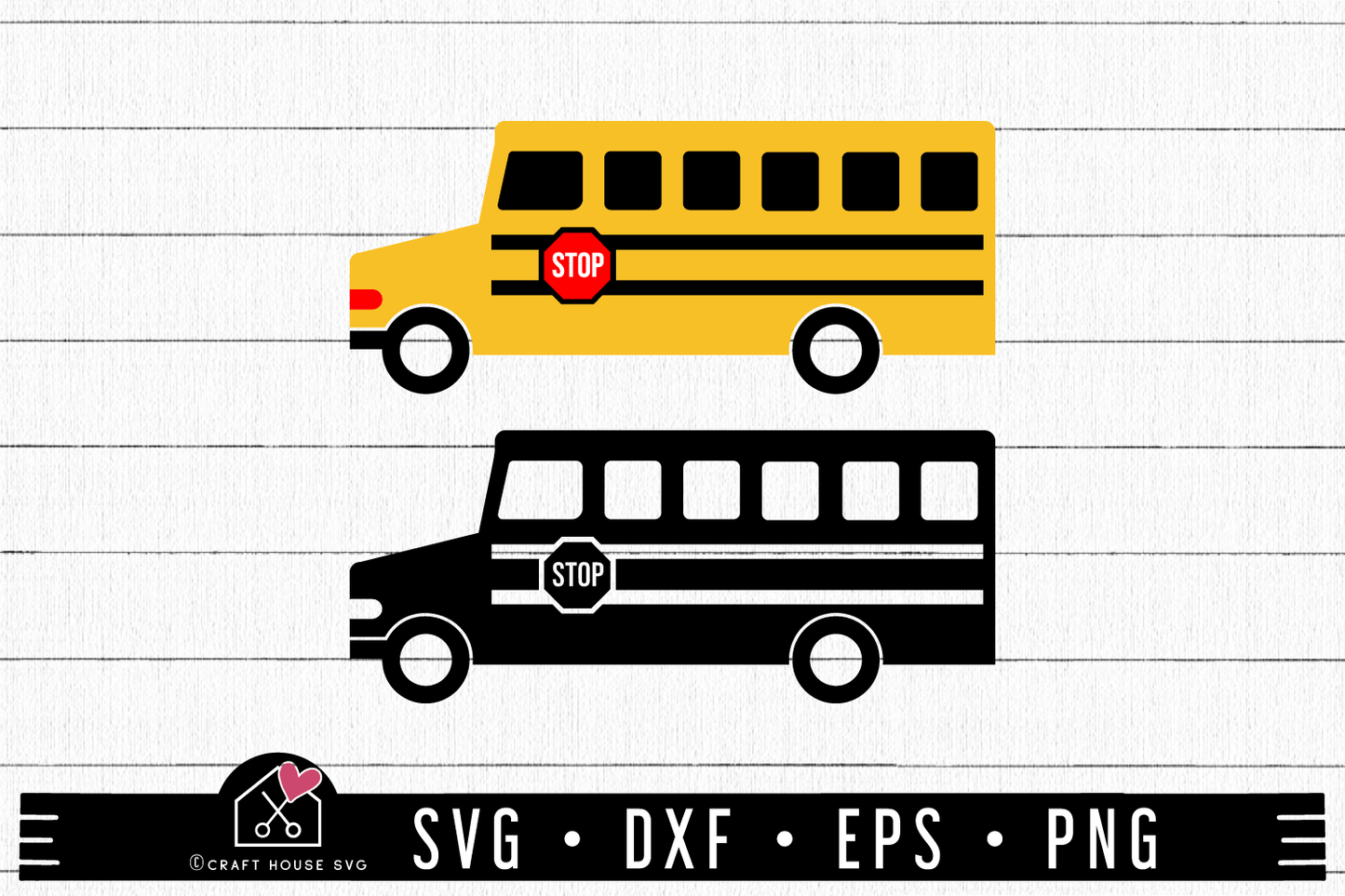 FREE School bus SVG | FB144 - Craft House SVG