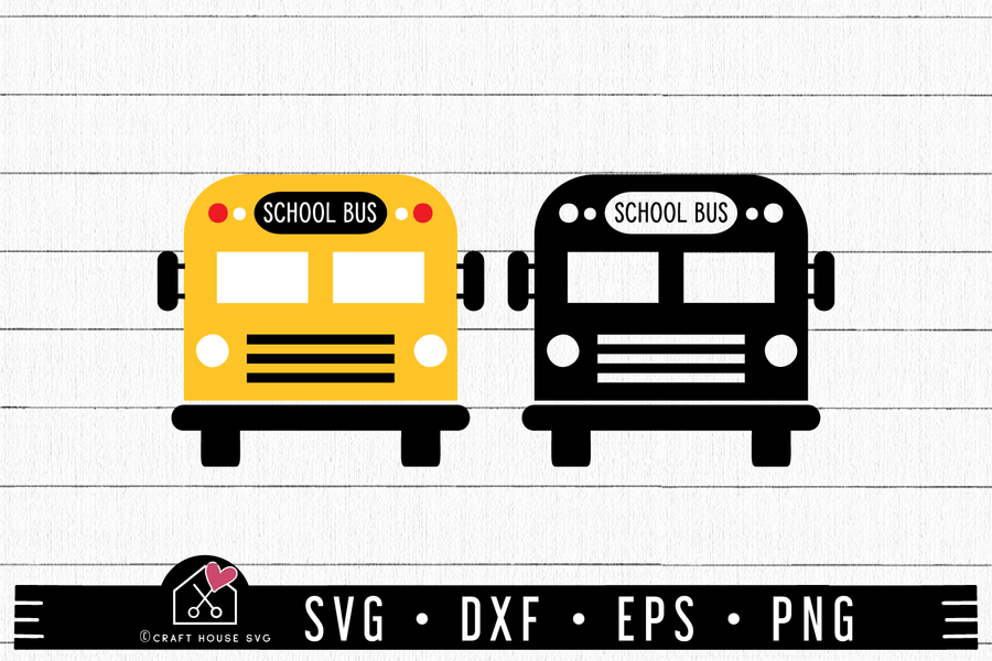 FREE School bus SVG | FB145 - Craft House SVG