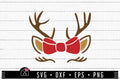 FREE Christmas reindeer bow SVG | FB146 - Craft House SVG