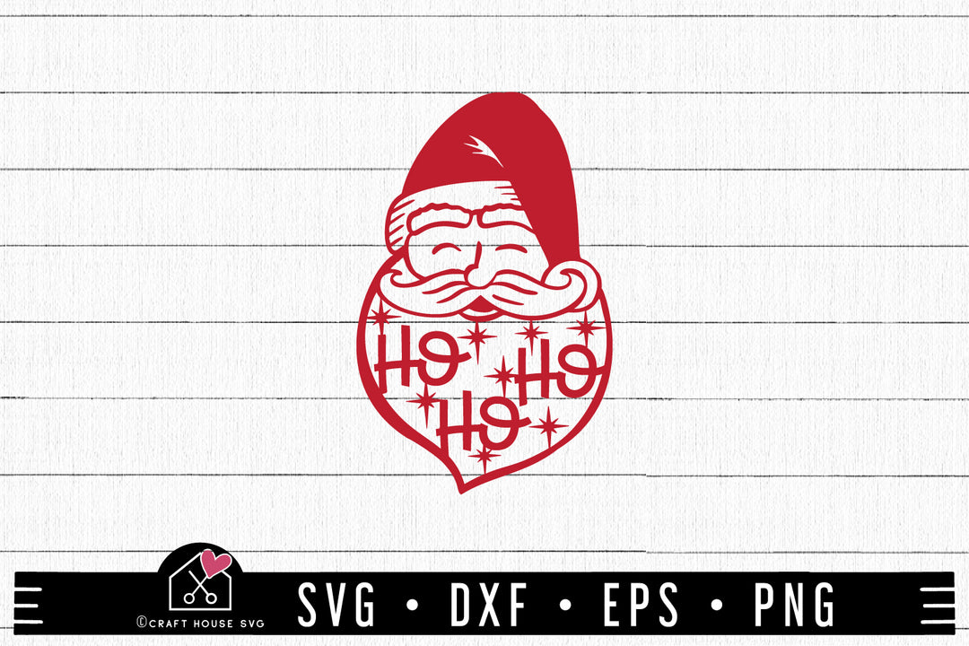 Santa Ho Ho Ho SVG file | A Christmas SVG cut file 151221