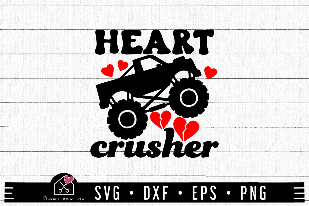 Heart Crusher SVG file | A Valentine SVG cut file 171221