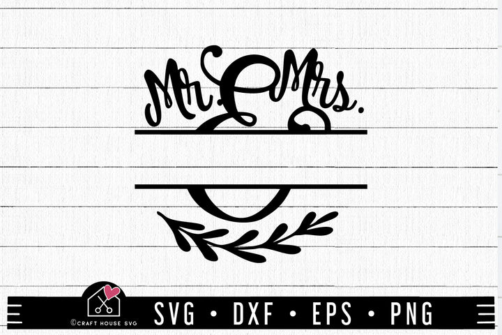 Wedding Monogram SVG file | Mr and Mrs Monogram SVG MF93
