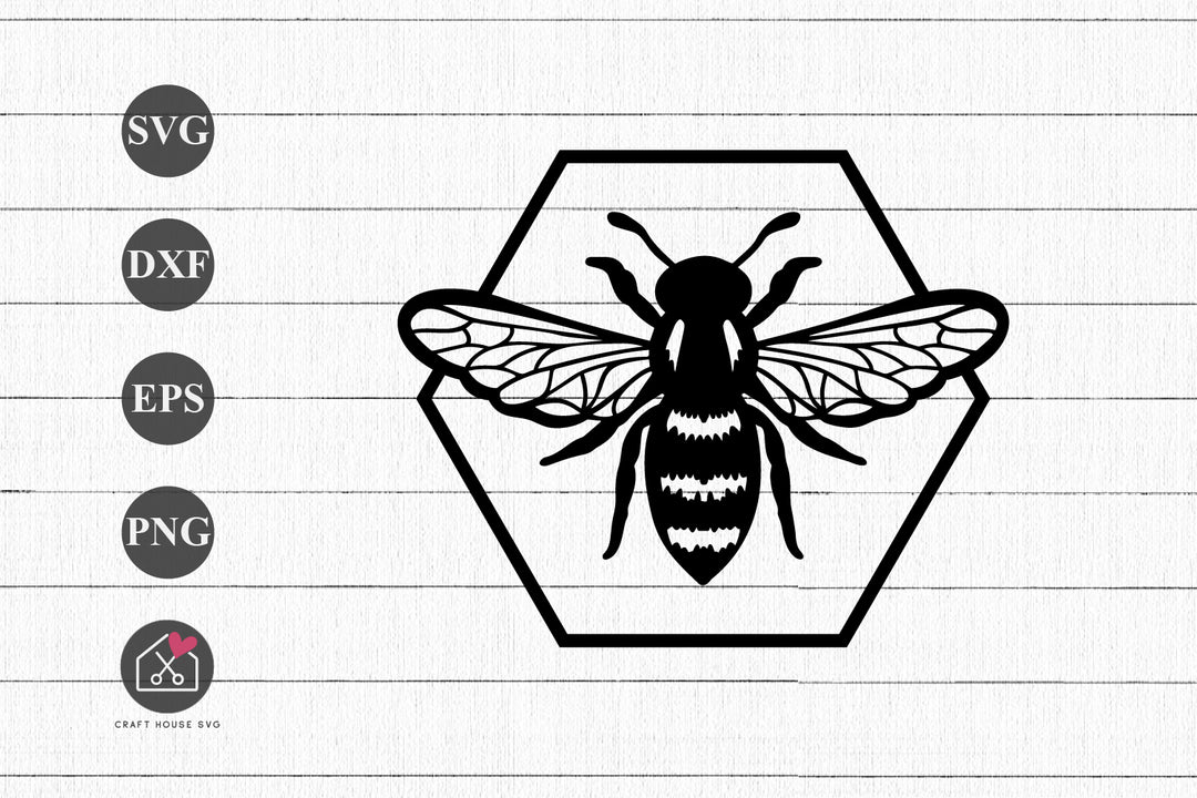 Bee SVG, Bumble Bee, Honey Bee Cut File