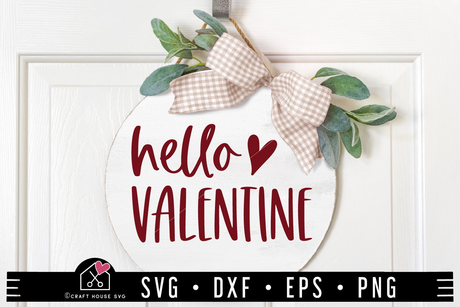 Hello Valentine SVG file | Valentine Heart Sign cut file 2122