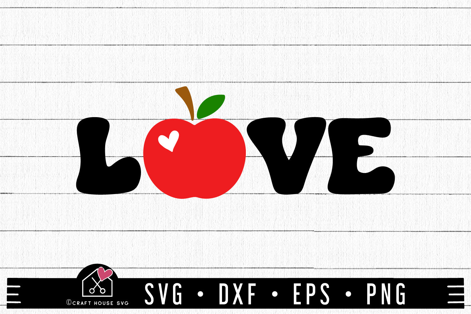 LOVE Apple Valentine SVG file | Teacher Appreciation cut file 221221