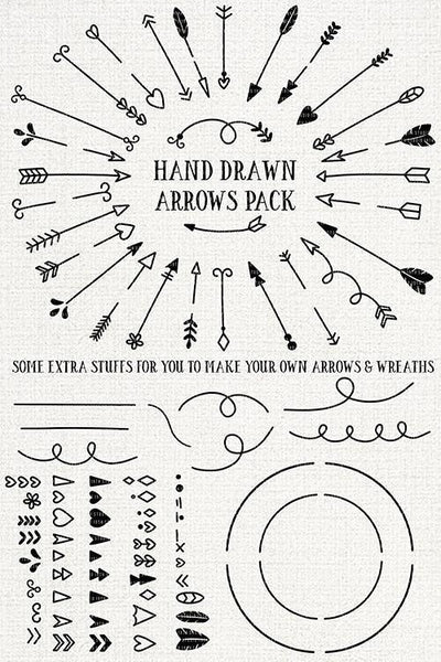 29 Hand Drawn Arrows | VB26 Craft House SVG - SVG files for Cricut and Silhouette