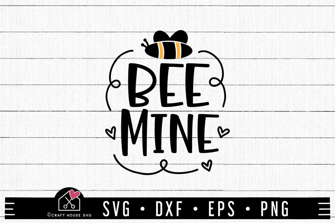 Valentine SVG file | Bee mine SVG MF91