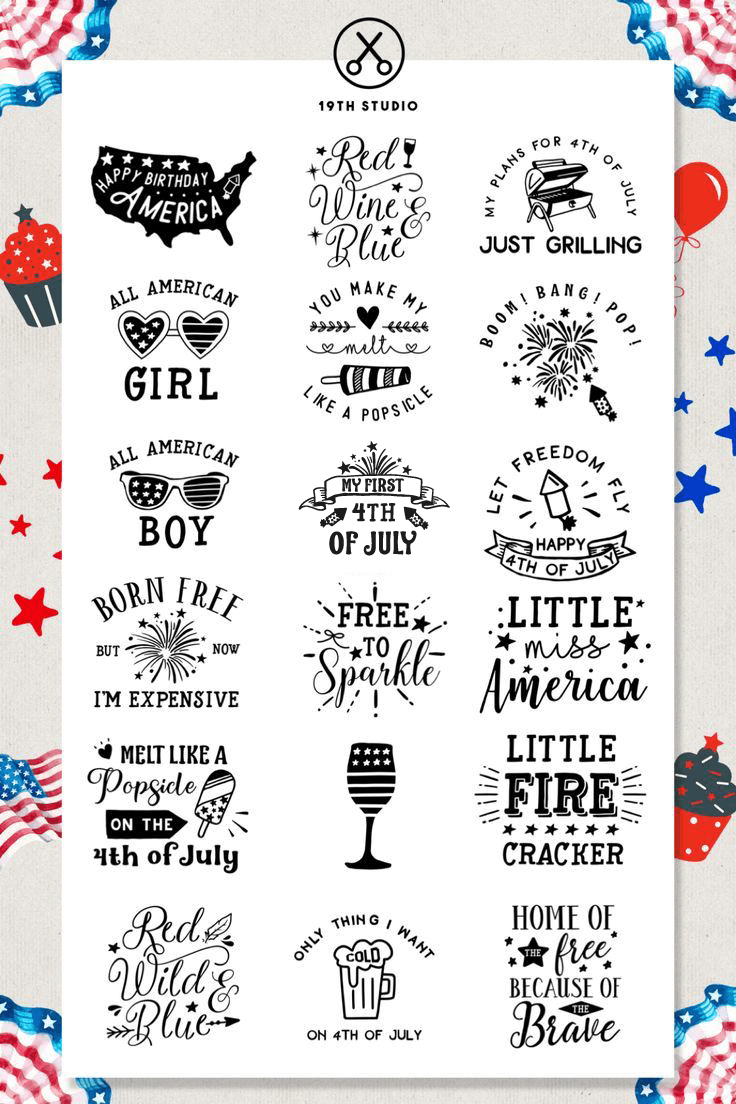 4th of July SVG Bundle | M2 Craft House SVG - SVG files for Cricut and Silhouette