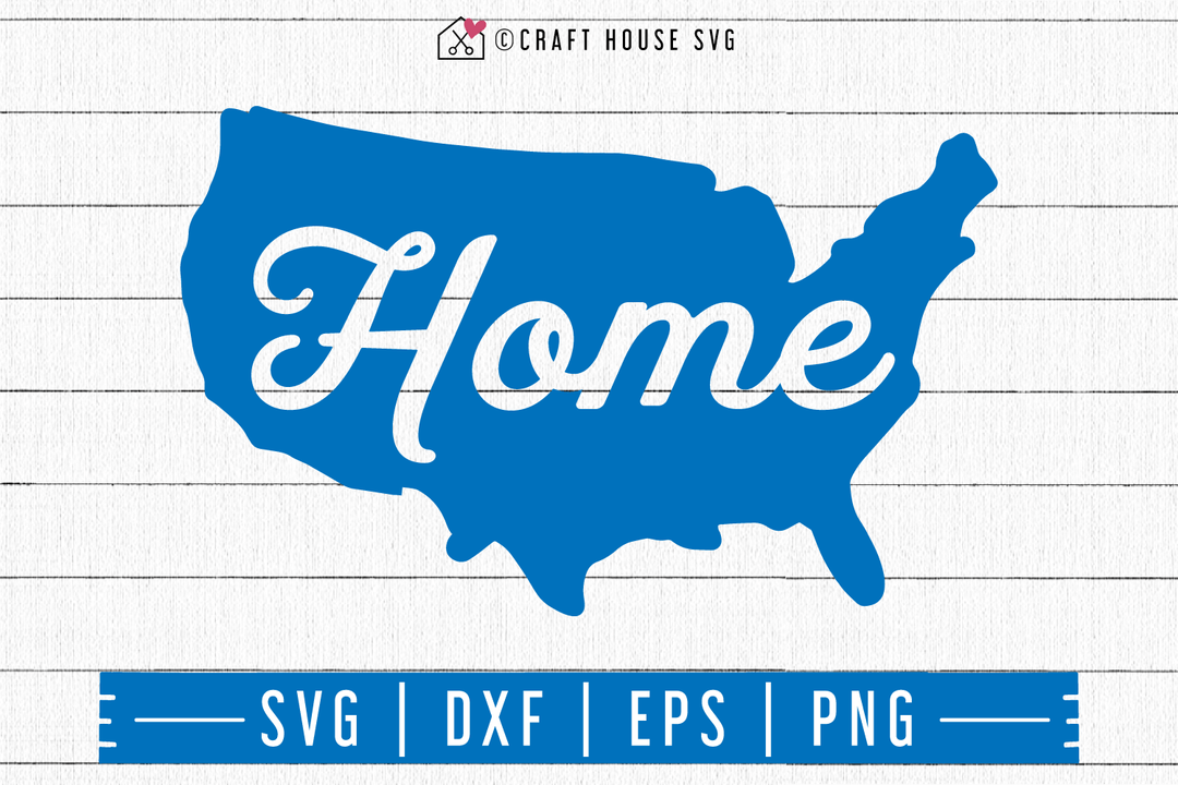 4th of July SVG file | Home SVG Craft House SVG - SVG files for Cricut and Silhouette