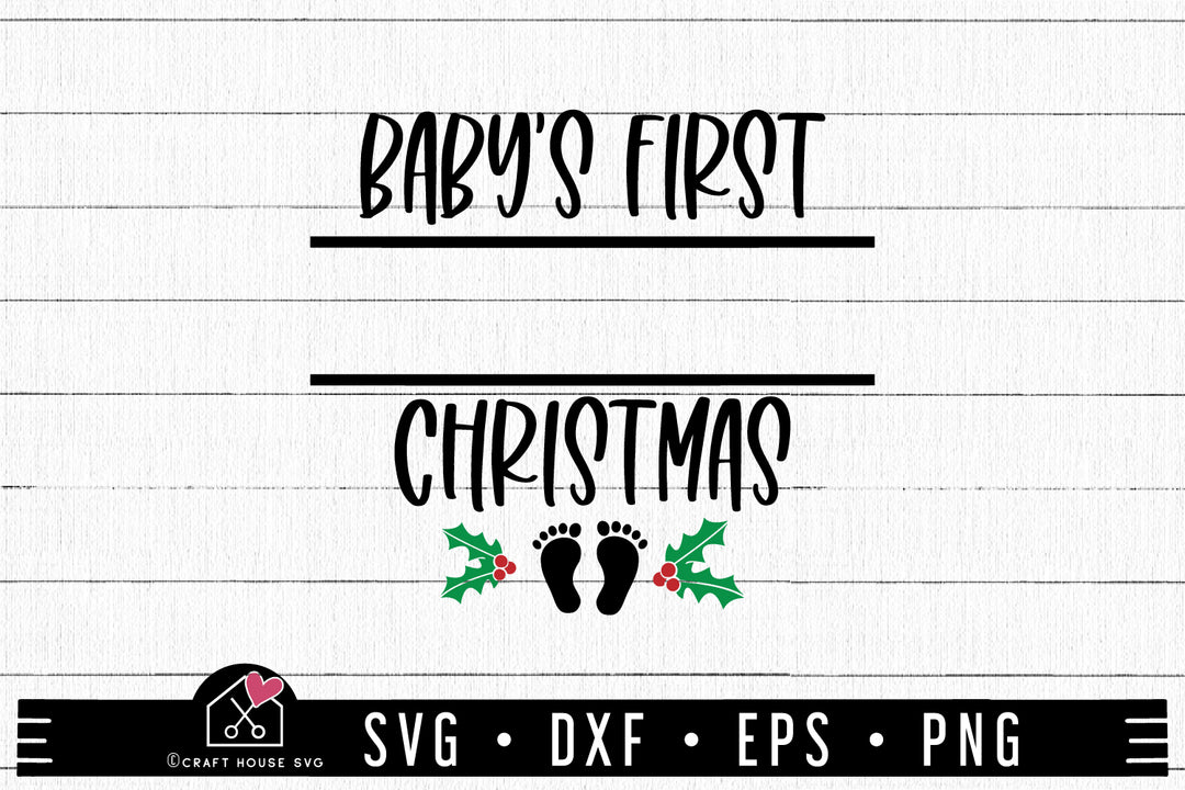 Baby's First Christmas SVG Ornament SVG | MF