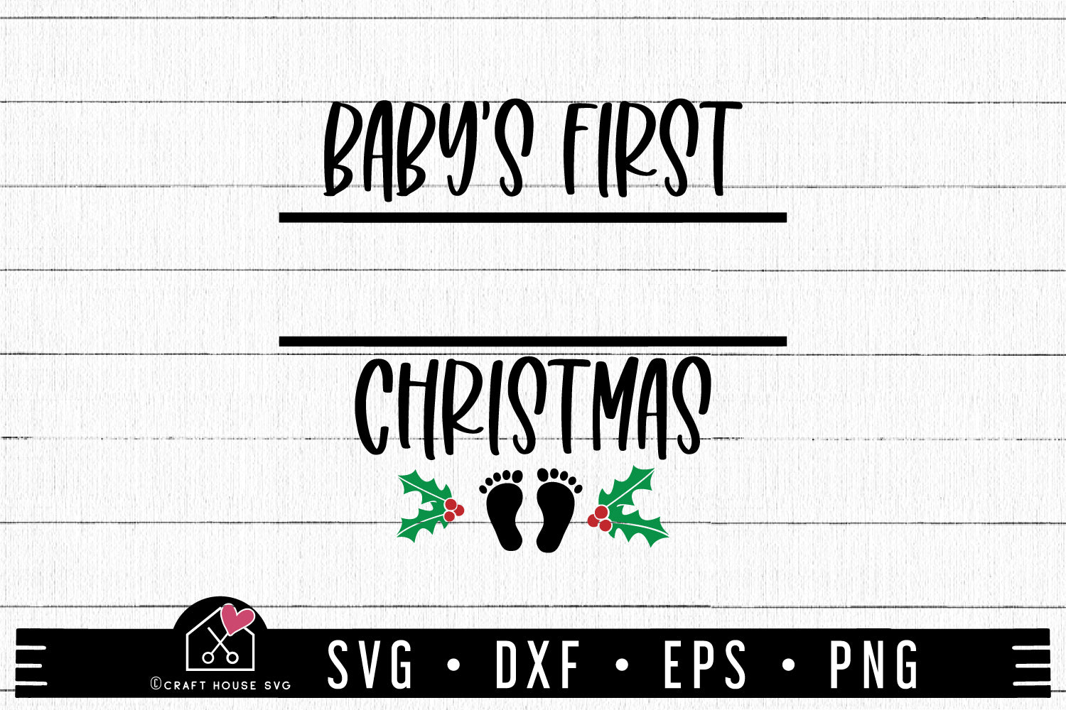 Baby's First Christmas SVG Ornament SVG | MF