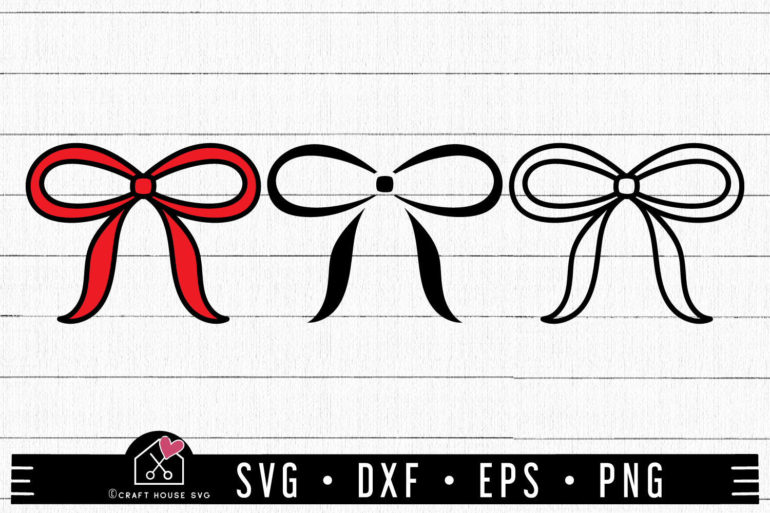 Bow SVG Ribbon Cut Files