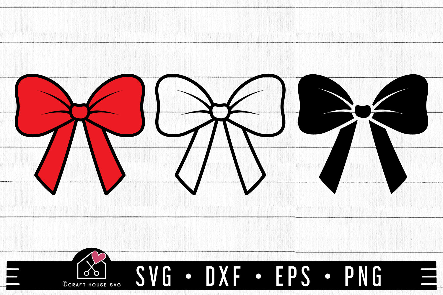 Bow SVG Ribbon Cut Files