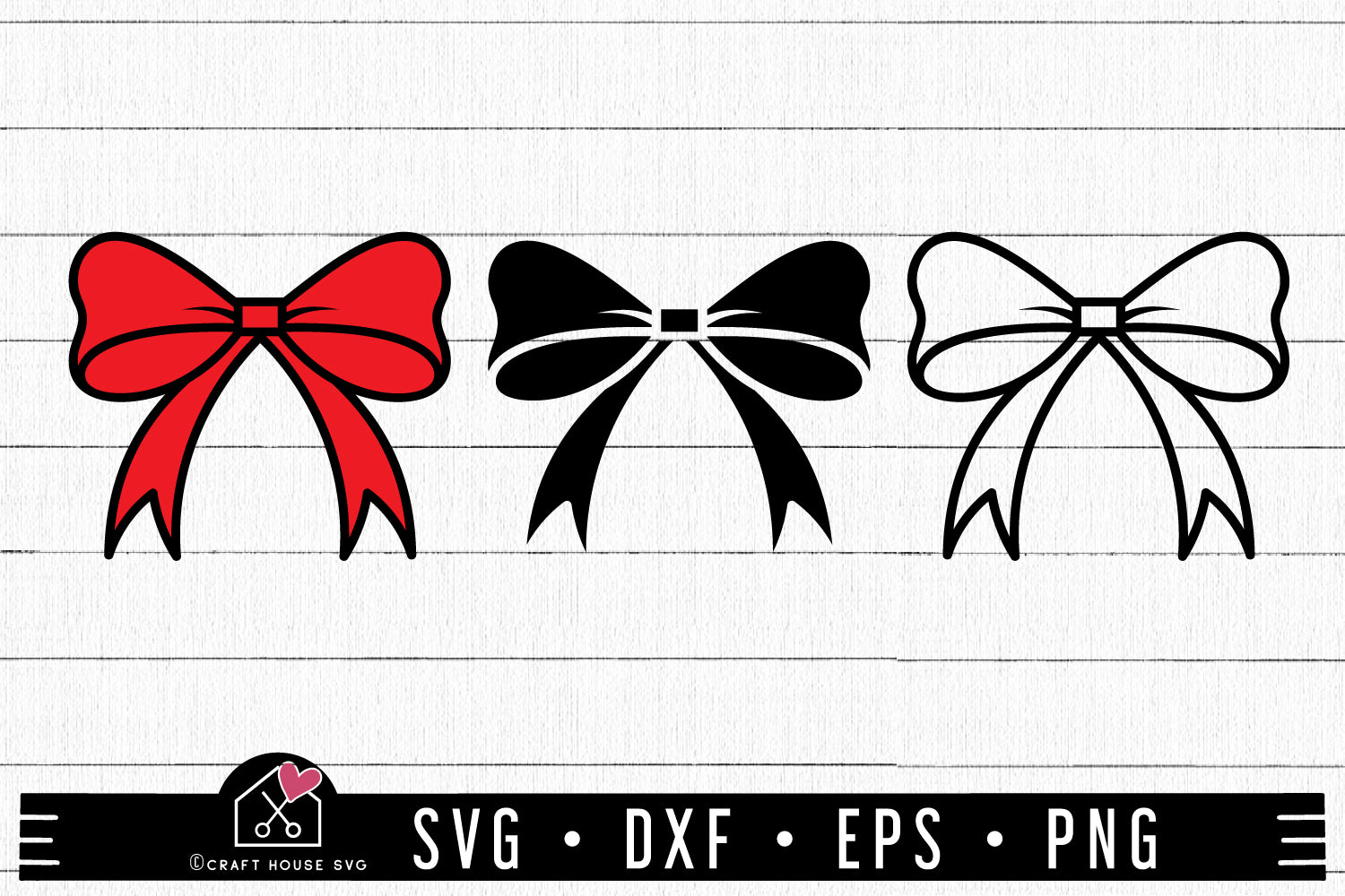 Bow SVG Ribbon Cut Files