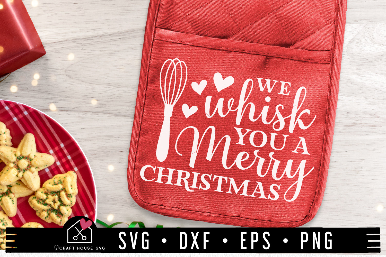 Christmas Pot Holder SVG file | We Whisk You a Merry Christmas SVG 61221