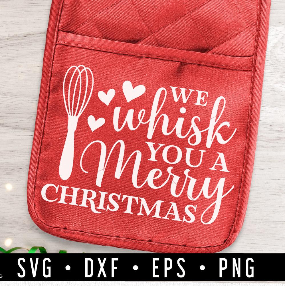 Christmas Pot Holder SVG file | We Whisk You a Merry Christmas SVG 61221