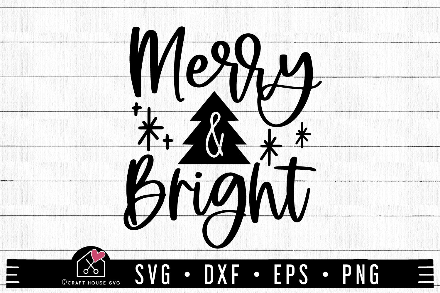 Merry and Bright SVG Christmas SVG | MF