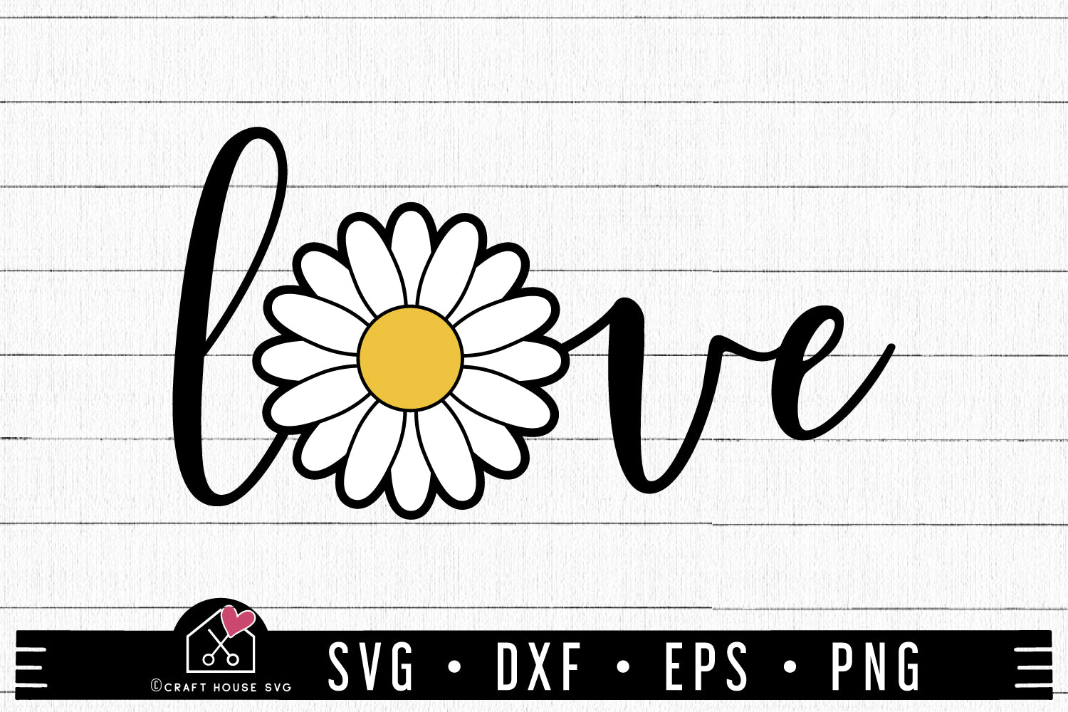 FREE Love Daisy SVG Flower Cut File | FB445