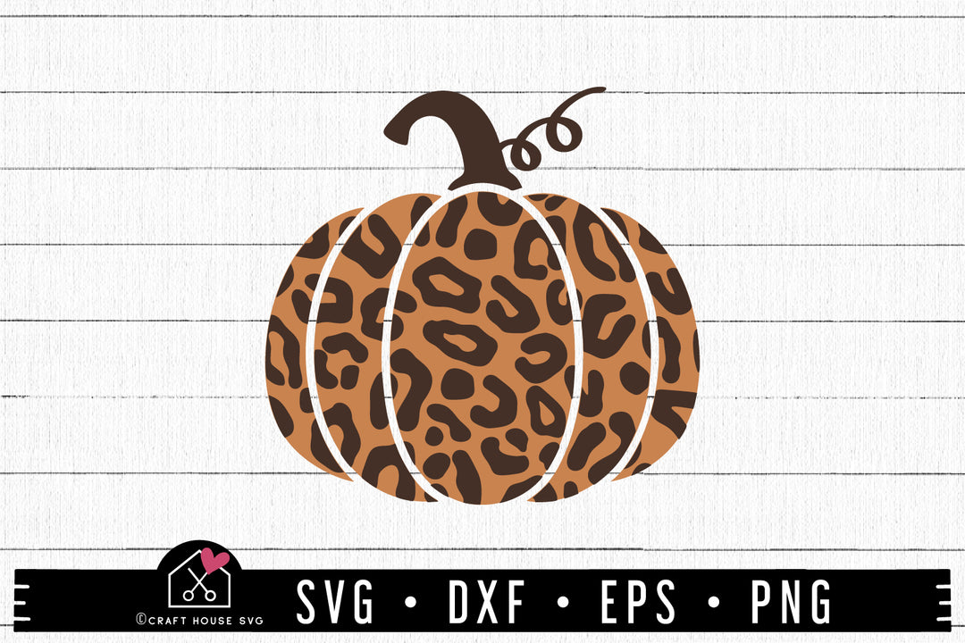 FREE Leopard print pumpkin SVG | FB148