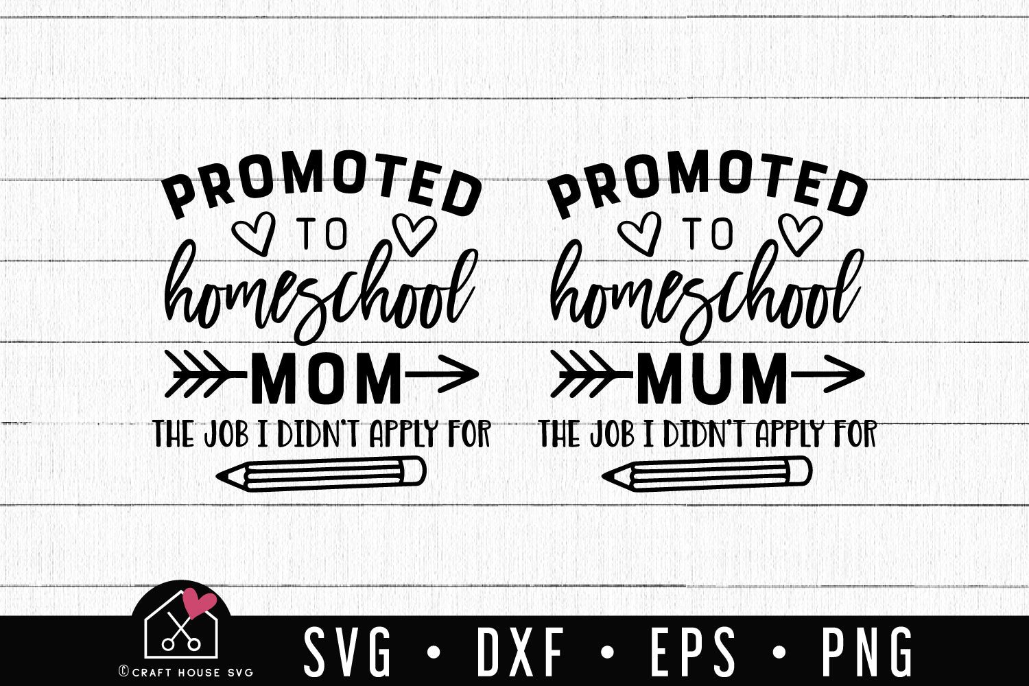 FREE Promoted to homeschool mom, mum SVG | FB149 - Craft House SVG