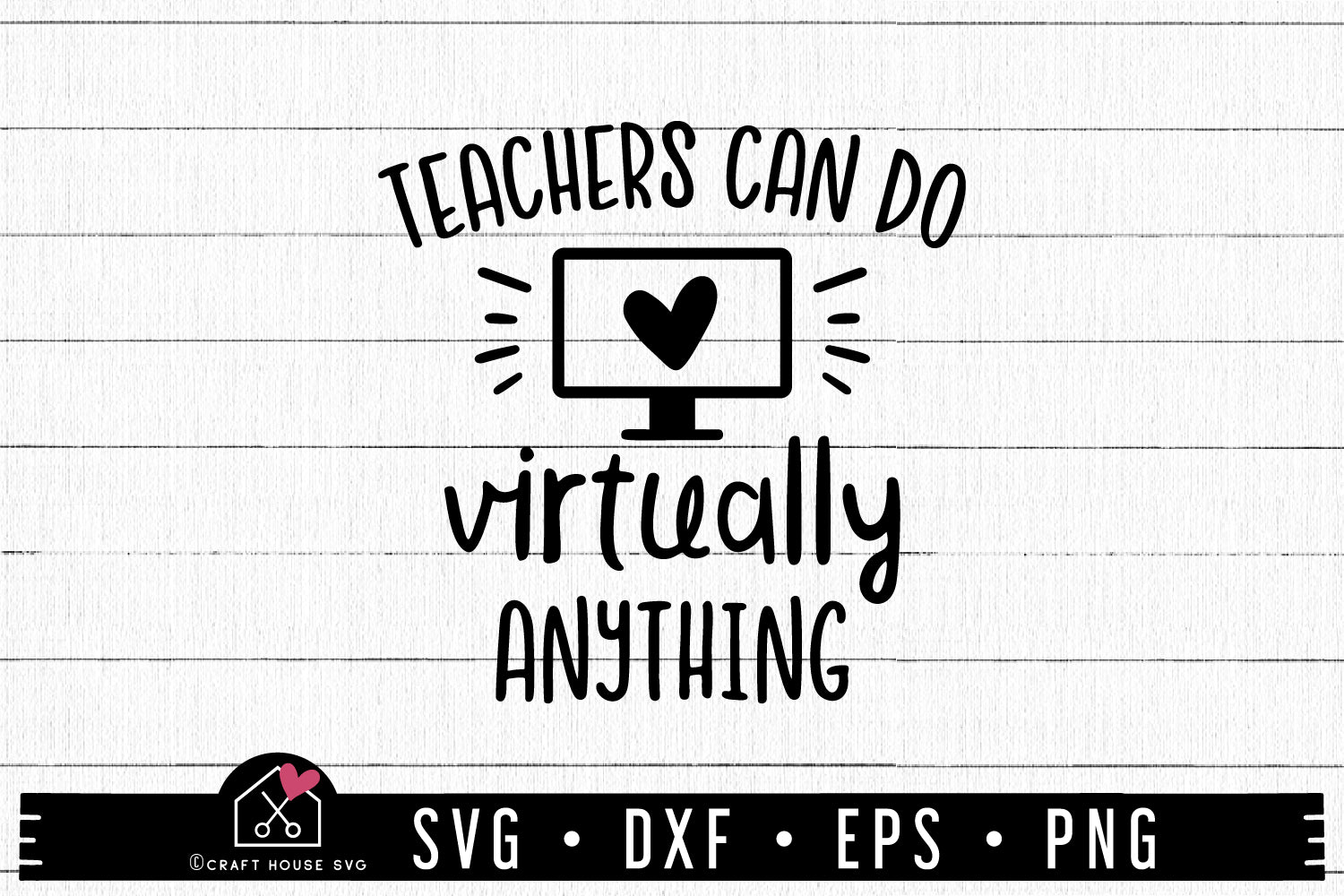 FREE Teachers can do virtually anything SVG | FB150 - Craft House SVG