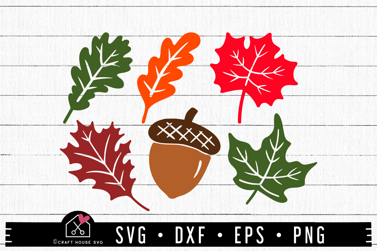 FREE Fall leaves SVG | FB151 - Craft House SVG