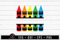 FREE Crayon Monogram SVG | FB153 - Craft House SVG