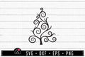 FREE Flourish Christmas Tree SVG | FB164 - Craft House SVG